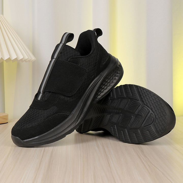 Herren nan urbaner Slip-On-sneaker med velcro-frontlås, elastisk træk-system og mellemlagsdæmpning Skovae