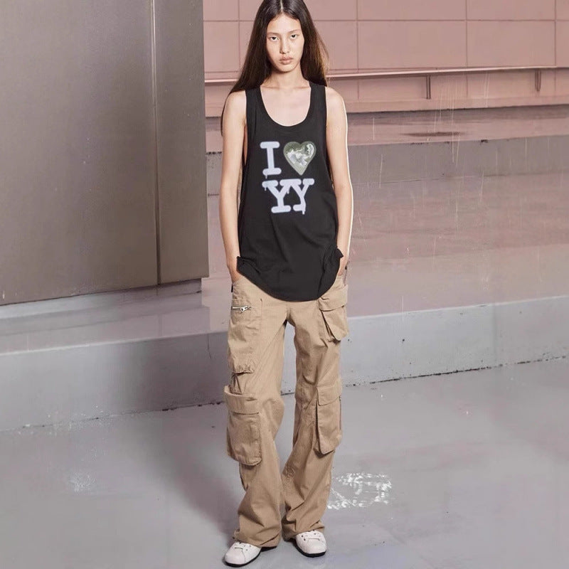 Kvinder Grafiktryk Tanktop Stilla