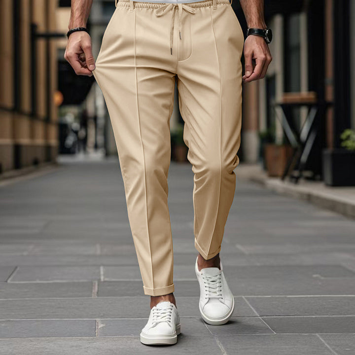 Herrer elegant sportbukser med elastisk talje og funktionelle lommer Stilla