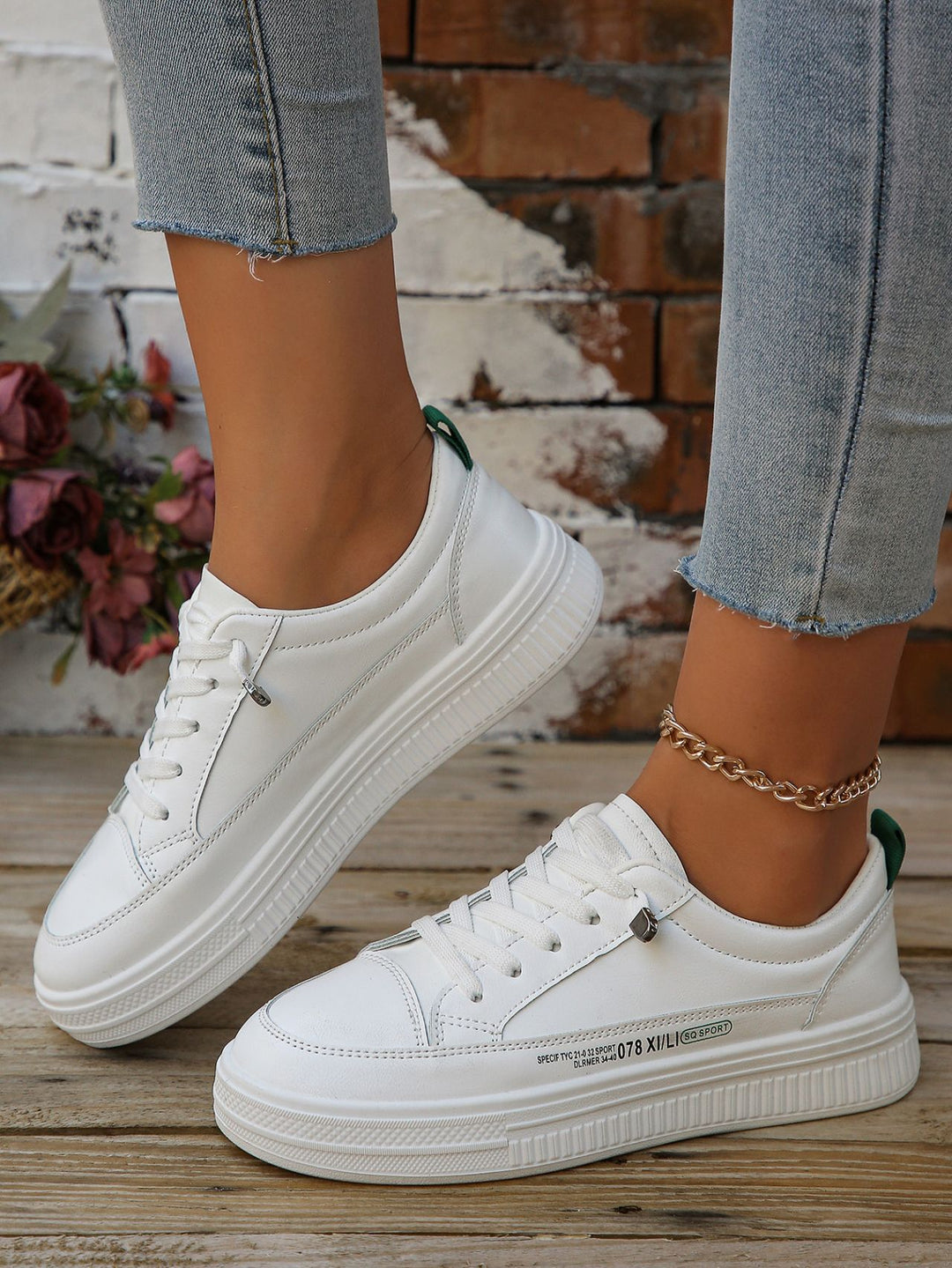 Dame platform-sneakers med blød polstring og moderne design Stilla