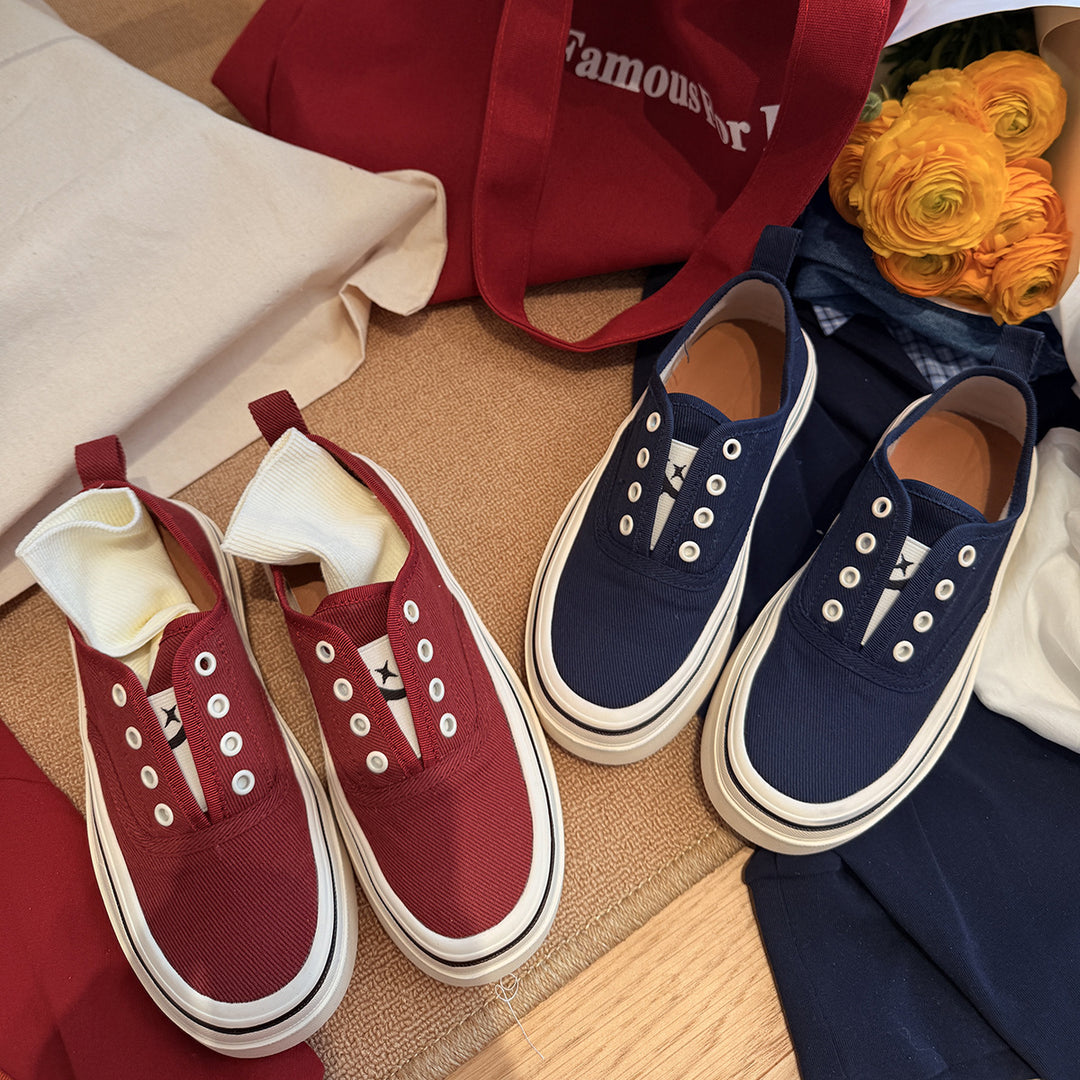 Femme Casual Slip-On Canvas Sneakers Stilla