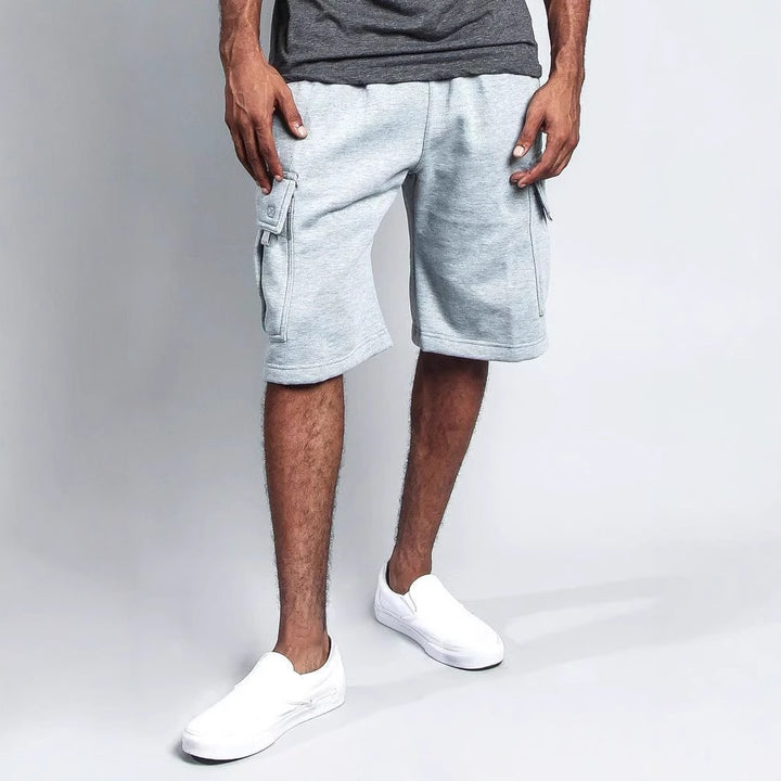 Herren cargo-shorts i åndbart materiale med praktiske lommer Stilla