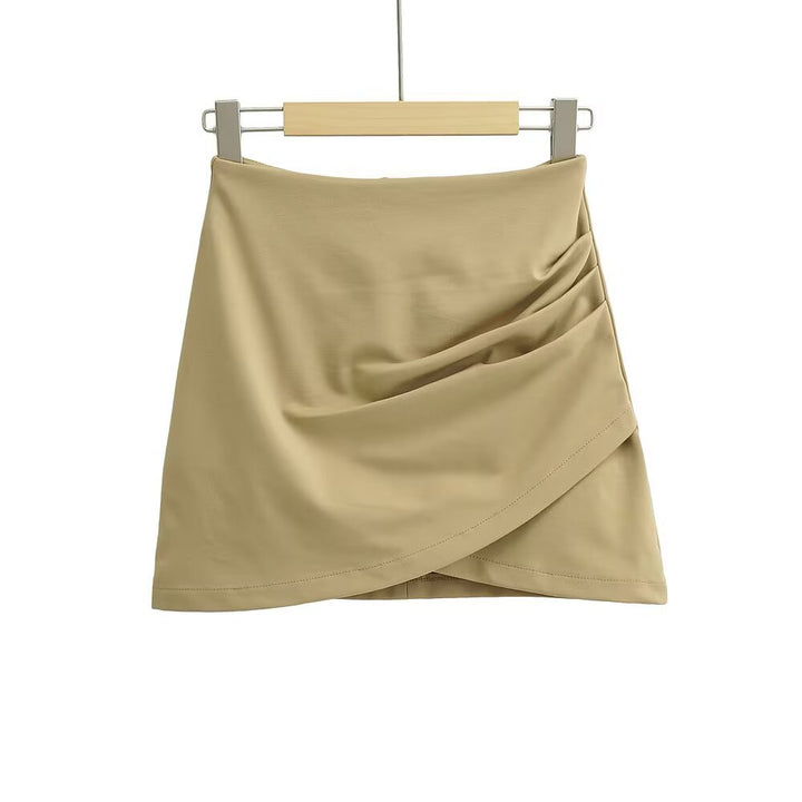 Dame wrap skirt med flydende snit og elegante folder Stilla