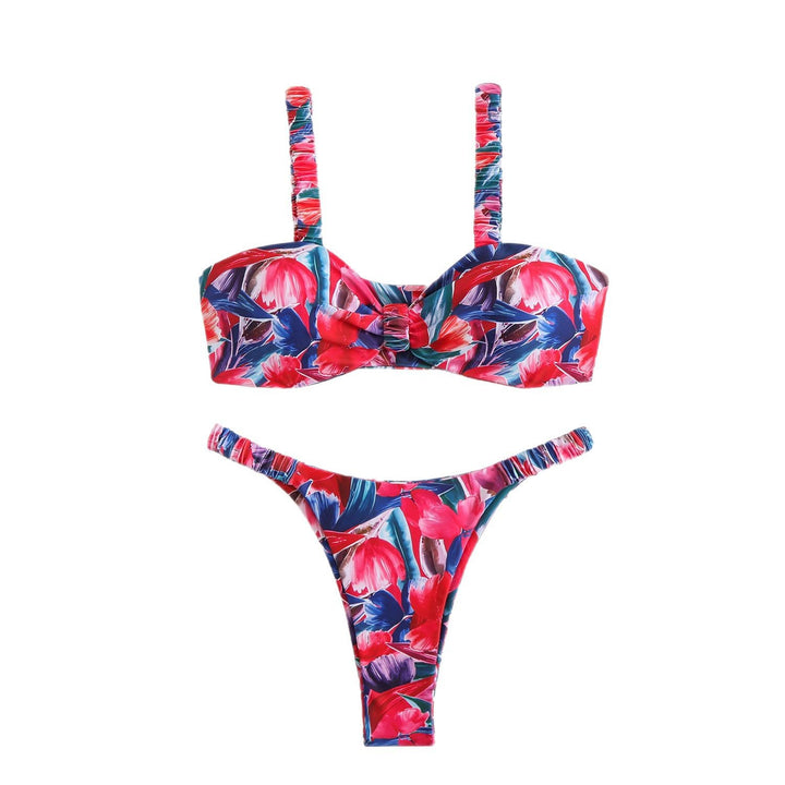 Dame blomsterprint underwire bikini sæt Stilla