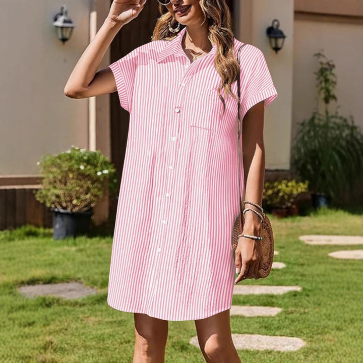 Dame Casual Button-Up Skjortekjole Stilla