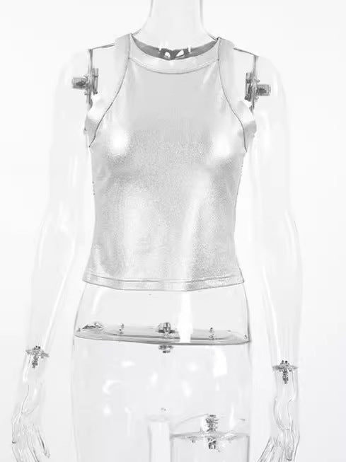 Dame Sporty Top med Zipper Stilla
