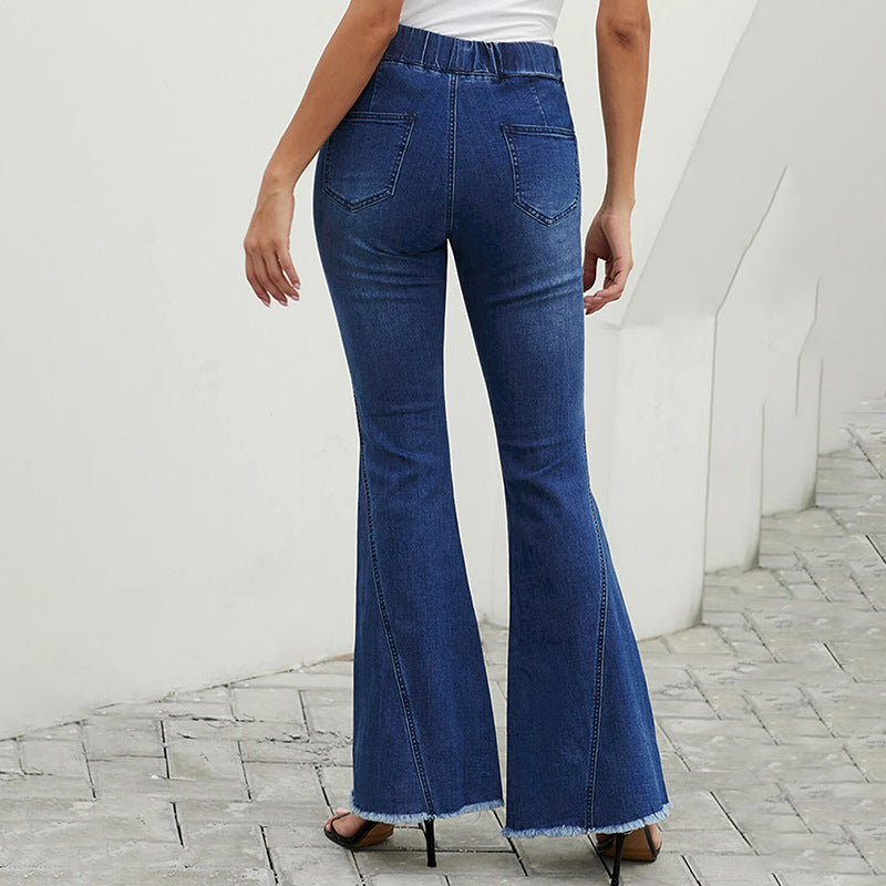 Dame Højtaljede Bootcut Jeans Stilla