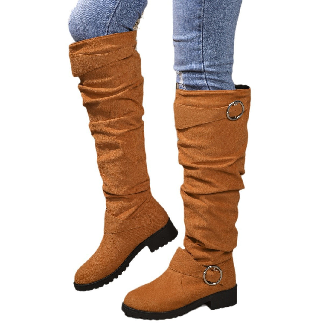 Dame Overknee Støvler med afslappet Falde-design og skridsikker Profilsål Stilla