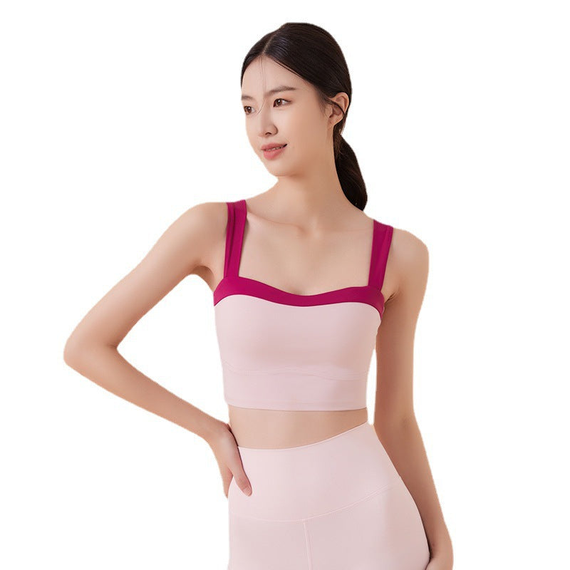 Dame sporty bustier med modisch cut-out og justerbare stropper Stilla