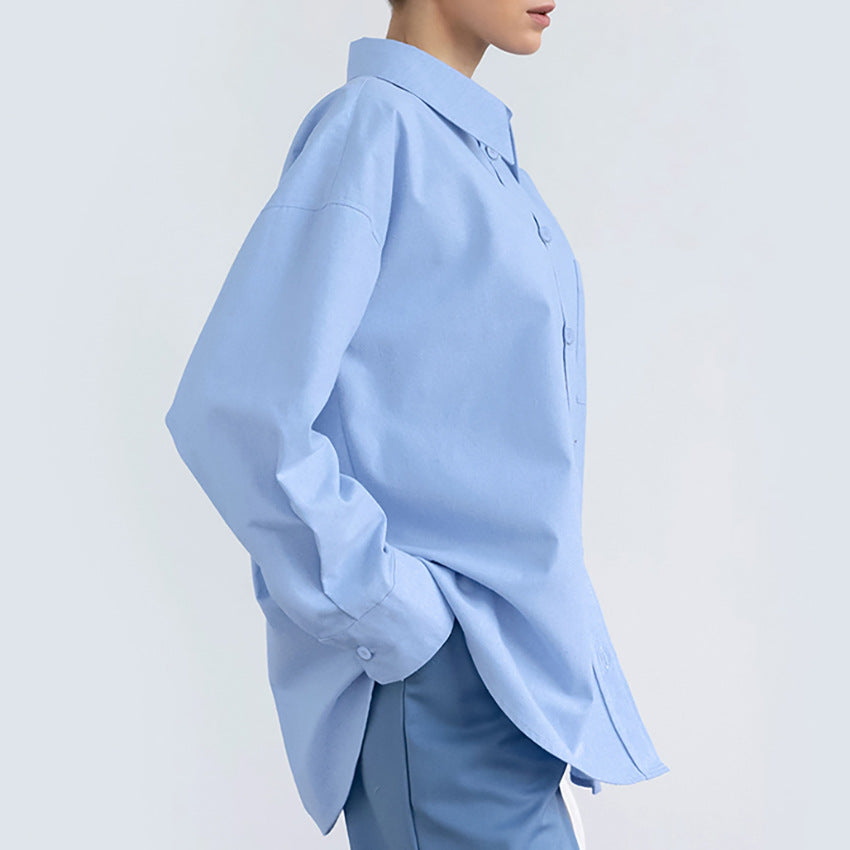 Dame Elegant og behagelig skjorte bluse med moderne snit og brystlomme Stilla