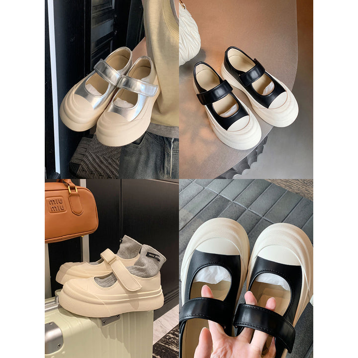 Damer Stilfulde Metalliske Mary Jane Sneakers Stilla