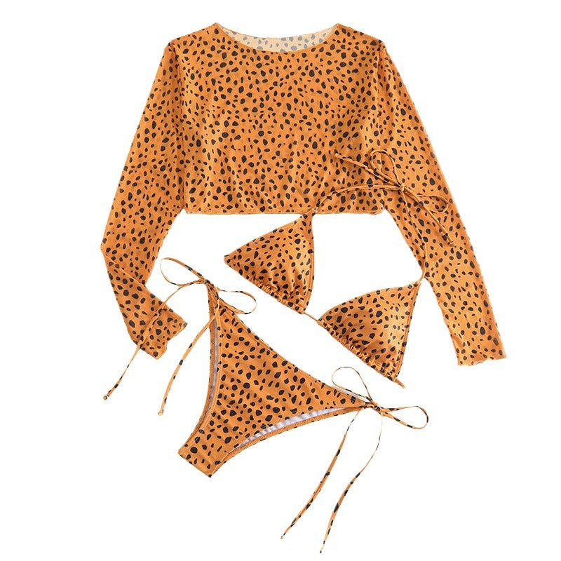 Dame Tri-Set Badetøj med Crop-Top Stilla