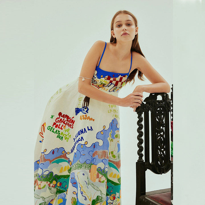 Kvinder Boho-inspireret Sommer Maxi Kjole Stilla