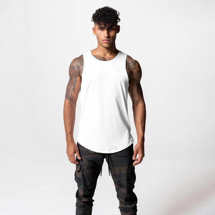 Herre Åndbart Muskelshirt med ergonomisk snit og fugtregulerende materiale Stilla