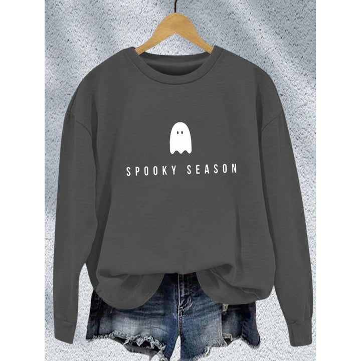 Kvinders sweatshirt med afslappet uhyggeligt design og blødt indvendigt fleece Skovae