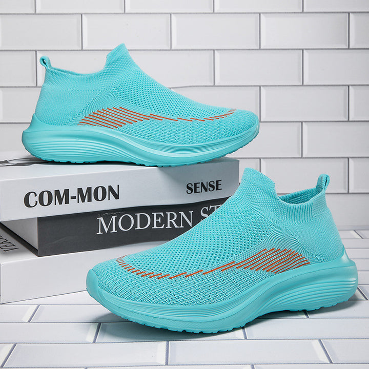 Herrer nan sokkelignende strikkesneakers med sømløst overmateriale og stødabsorberende sål Skovae