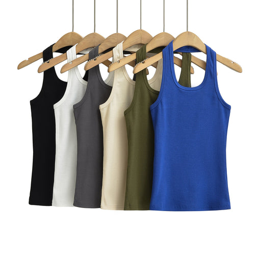Dame Sporty Tanktop med elastisk pasform og racerback-design Stilla