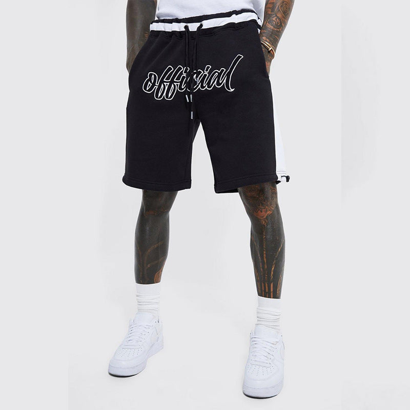 Herrer Sportlige Shorts med kontrasterende design og snøre Stilla