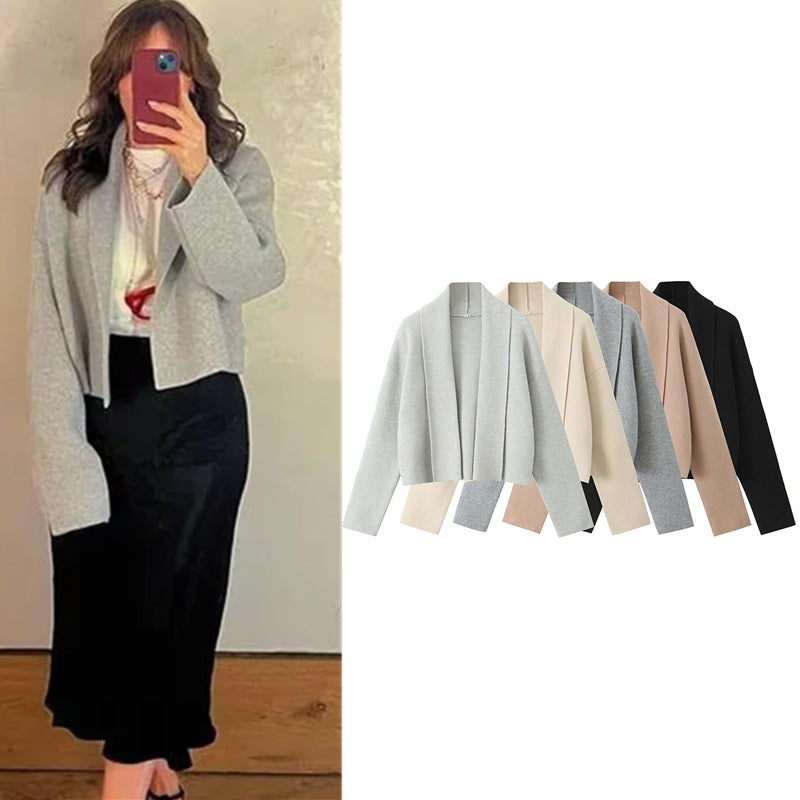 Femme Lækker Draperet Cardigan Stilla