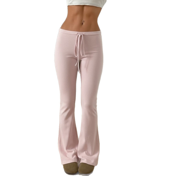 Damen comfortabele Flared-Hose mit verstellbarem Bund Skovae