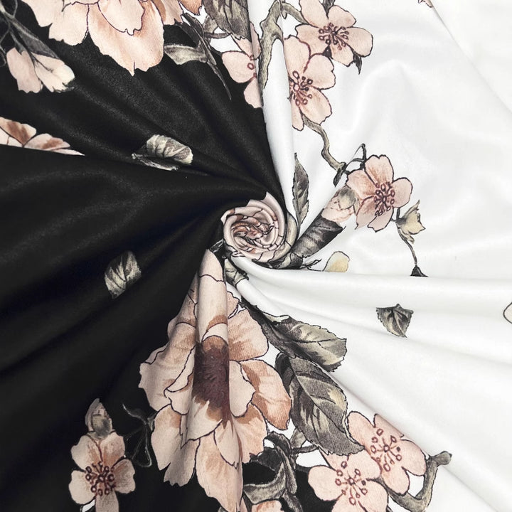 Damekjole med blomstret tryk og elegant bælte Stilla