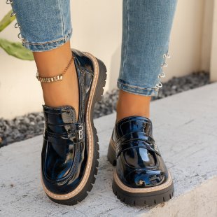 Dames fashionable loafers med komfortabel platform og elegant sål Stilla