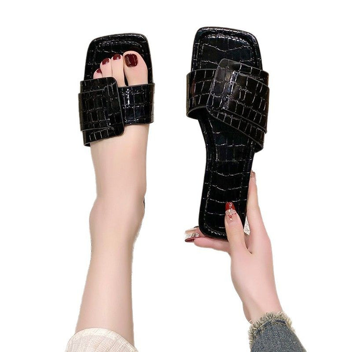 Damer Åbne Clogs med moderne Krokodille-design og komfortabelt Sål Stilla
