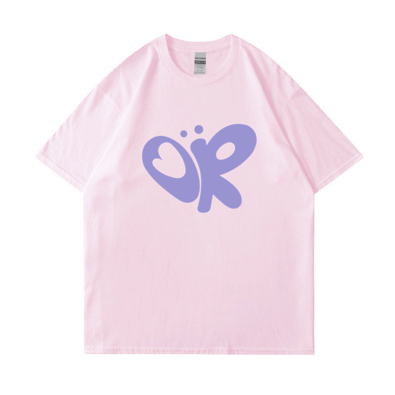 Dame casual T-shirt med unikt grafisk print Skovae