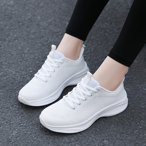 Herrer Åndbare Strik Performance Sneakers Stilla