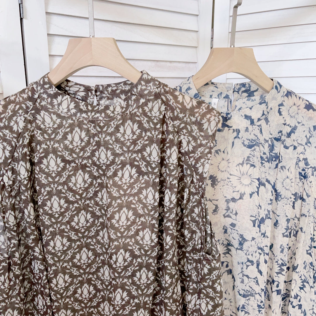 Femme Locker Sidder Floral Maxi Kjole Stilla