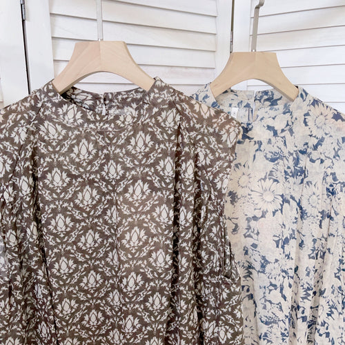 Femme Locker Sidder Floral Maxi Kjole Stilla
