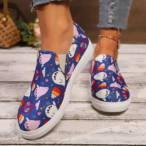 Dame Fritids-sneakers med sporty motiv Stilla