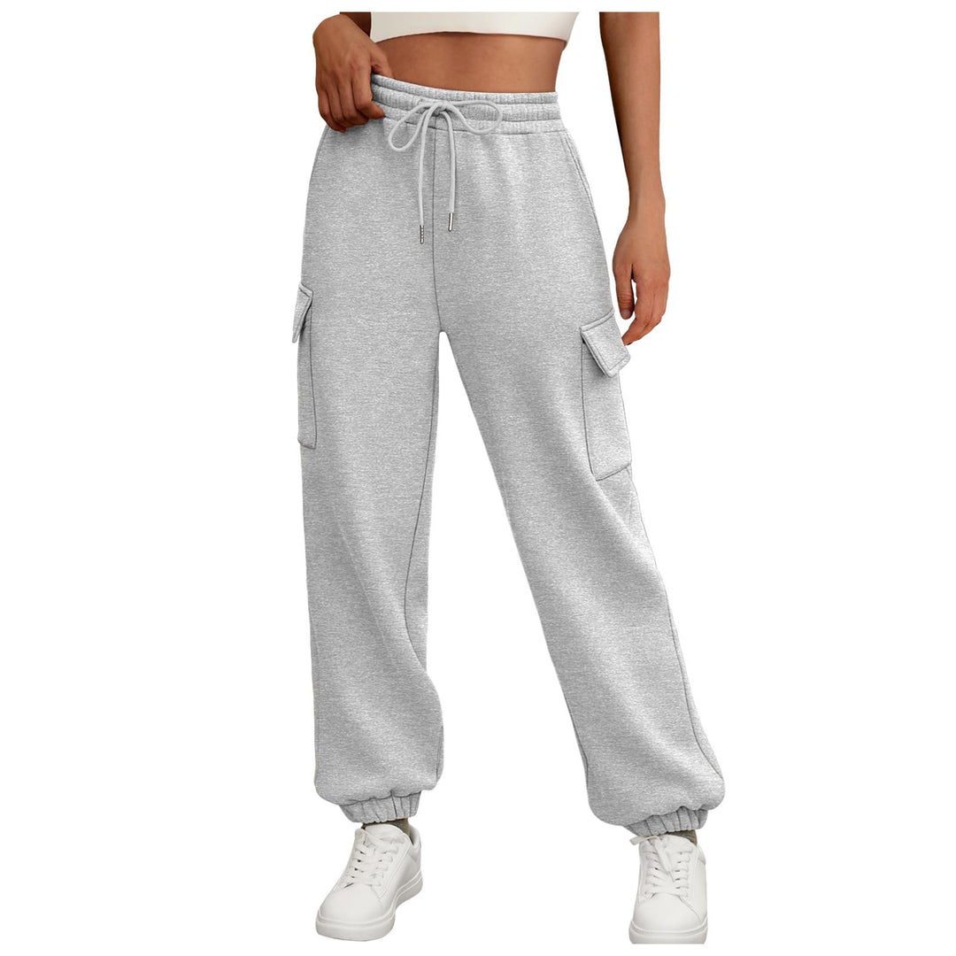 Moderne høje cargo sweatpants til kvinder Stilla