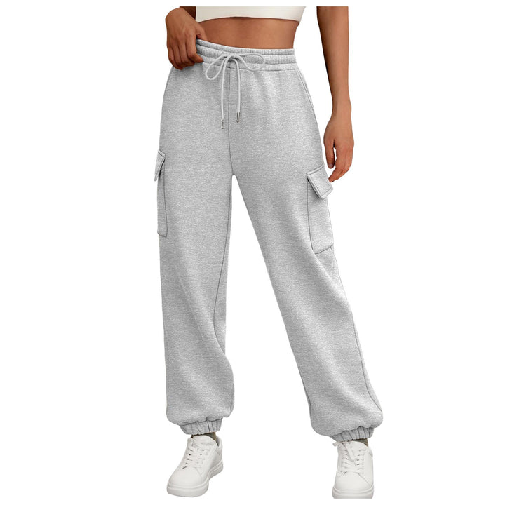 Moderne høje cargo sweatpants til kvinder Stilla