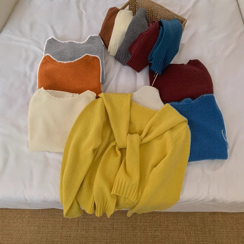 Damer elegant sweater med aftagelig krave Stilla