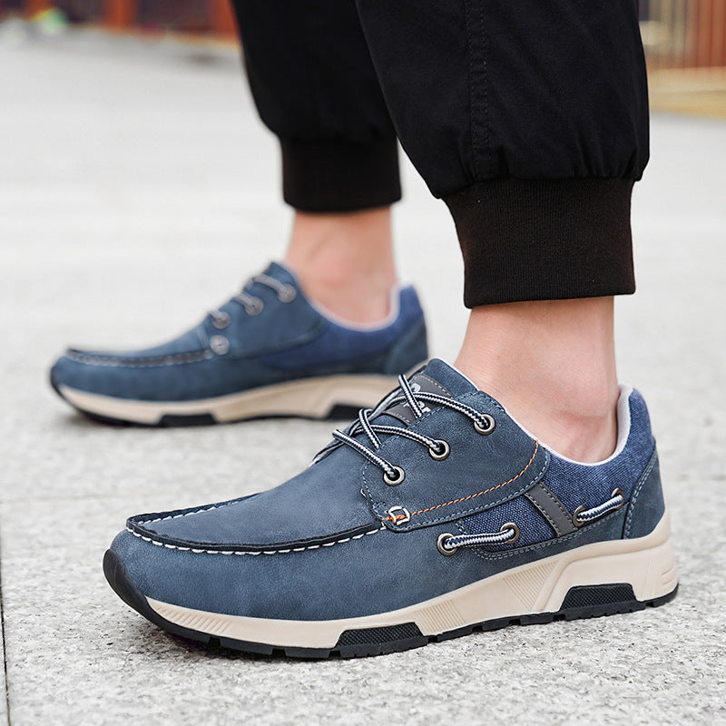Herre nan mokassin-inspireret city-sneaker med profileret gummisål og polstret hælkant Skovae