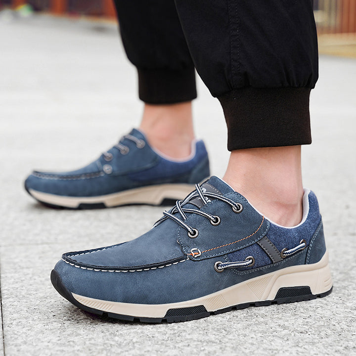 Herre nan mokassin-inspireret city-sneaker med profileret gummisål og polstret hælkant Skovae