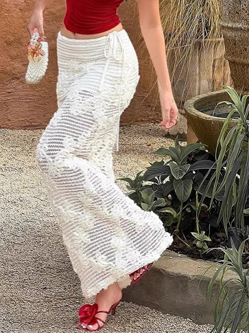 Femme Elegante Spids Maxi-Nederdel Stilla