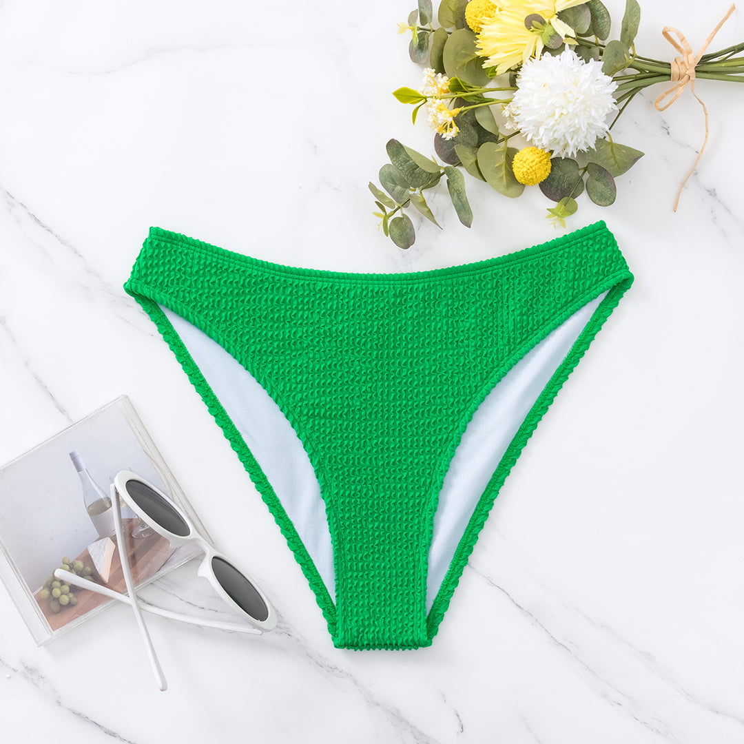Damer højskåret bikini med struktureret design Skovae