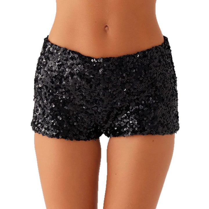 Dame Glitter Shorts med trendy snit og elastisk taljebånd