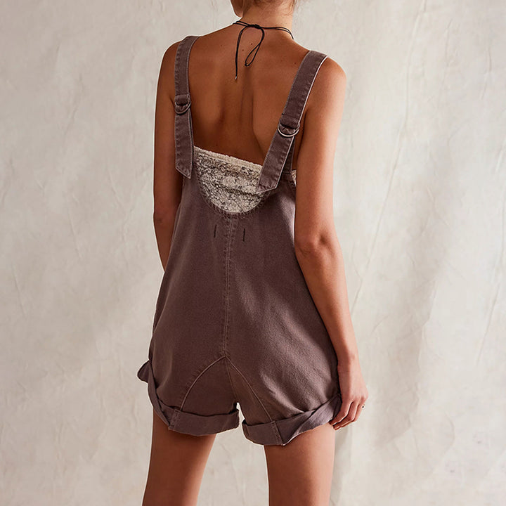 Dame Casual Overalls med Lommer Stilla