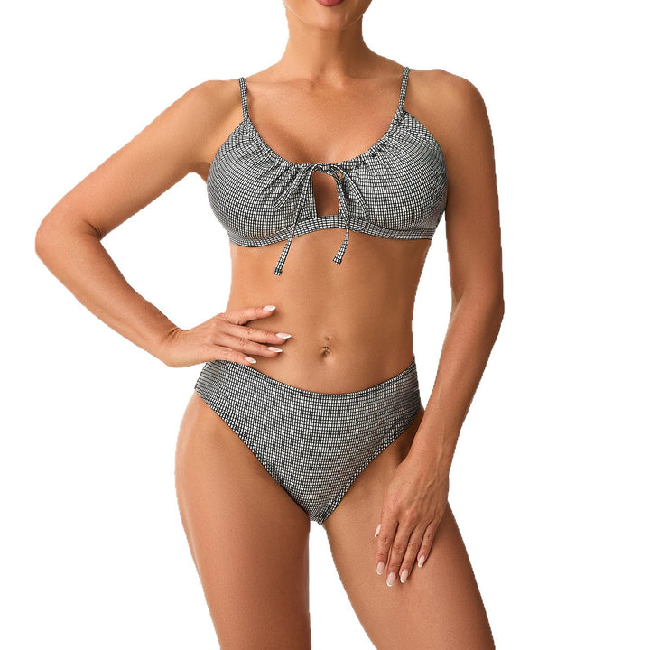 Dame Højskåret Bikini med legende Nøgleudskæring Skovae