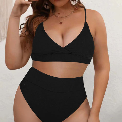 Dame bikini-sæt med høj talje og moderne vikkeløft Stilla