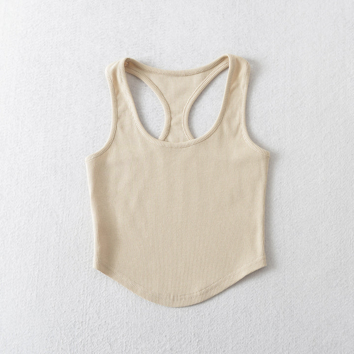 Dame sporty tanktop med racerback og kvalitets ribstruktur Stilla