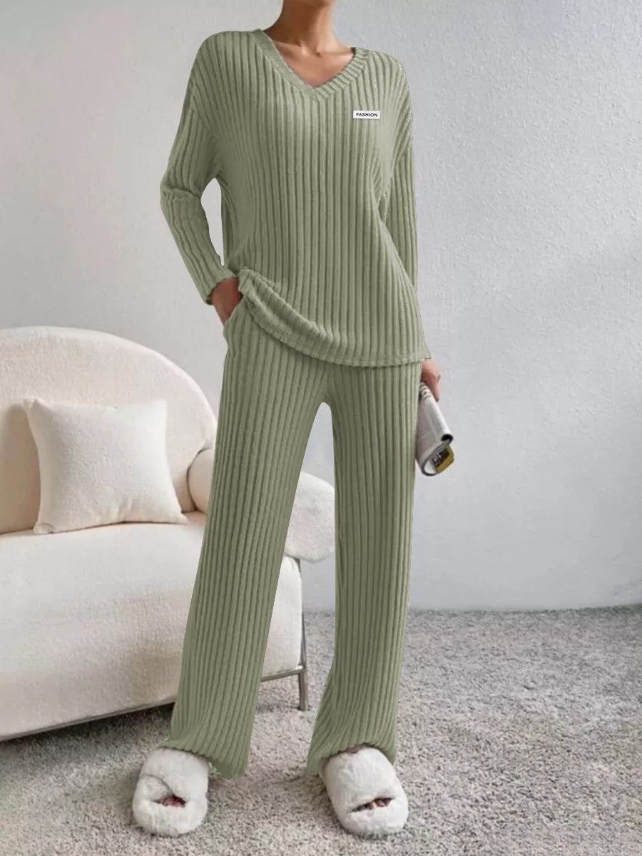Dame Relax-sæt med struktureret stof og elegante detaljer Stilla