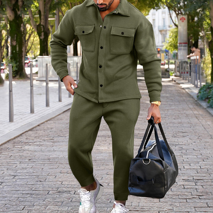 Herrer Sporty Sæt med praktisk Lynlås og stilfuldt Design Stilla