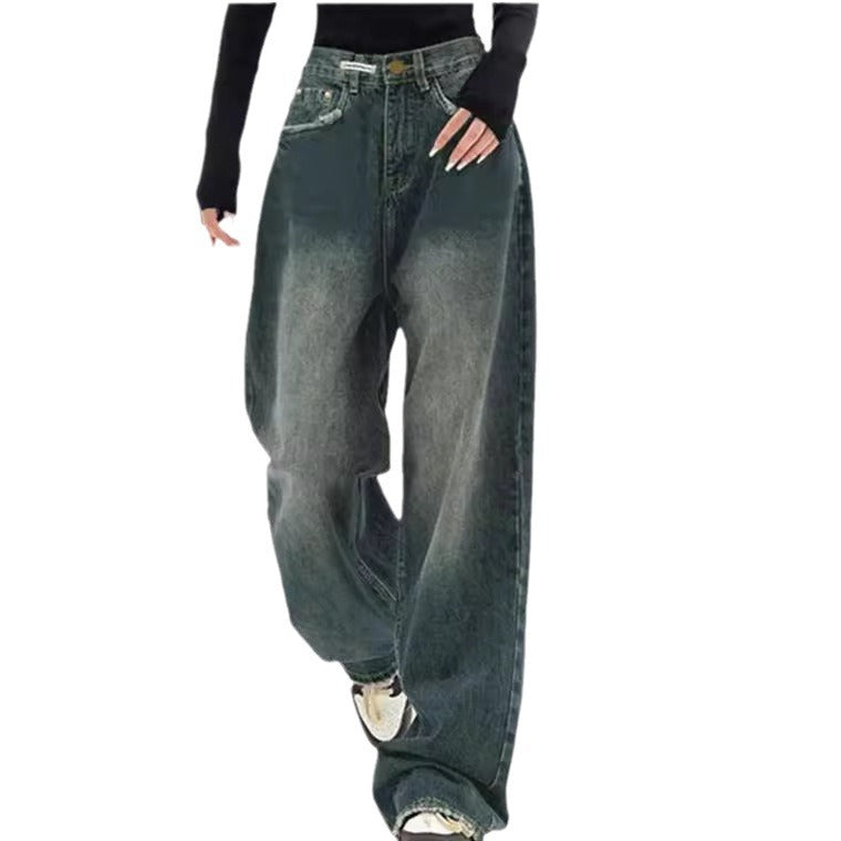 Dame brede højtaljede jeans Skovae