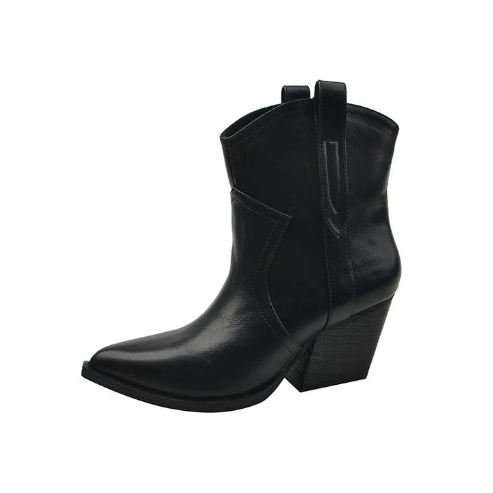 Dame mode Ankle Boots i elegant look med spids tå område Stilla