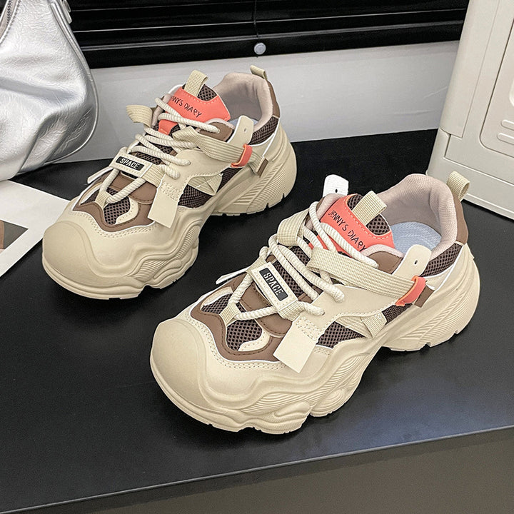 Dame Sporty Sneakers med åndbart mesh-overflade og dæmpende sål Stilla