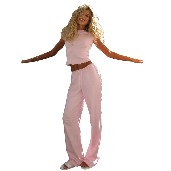 Femme Relaxed Fit Rüsch Lounge Set Stilla